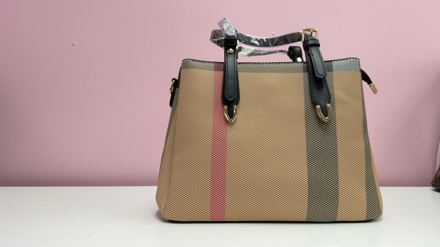 Black & Tan Leather Purse